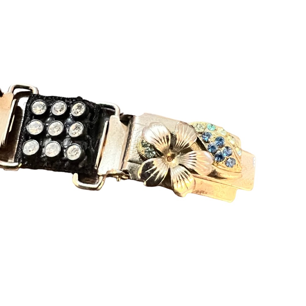 Vintage 1950’s Unique Sweater Clip, Sweater Guard with Rhinestones - Picture 2 of 4